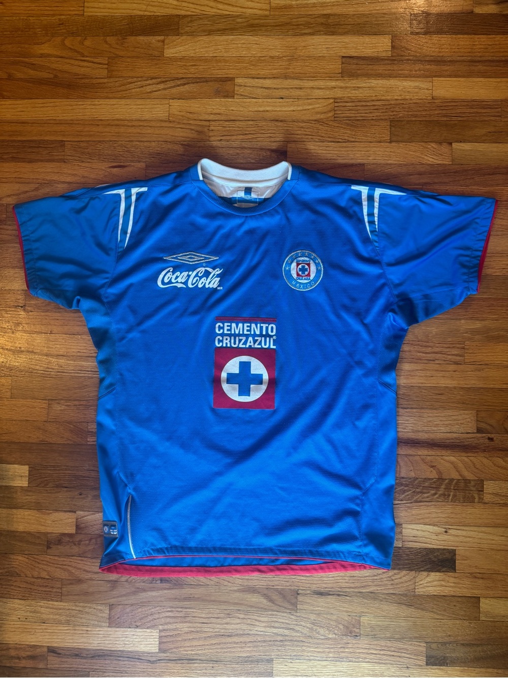 Umbro Blue Cruz Azul Soccer Jersey